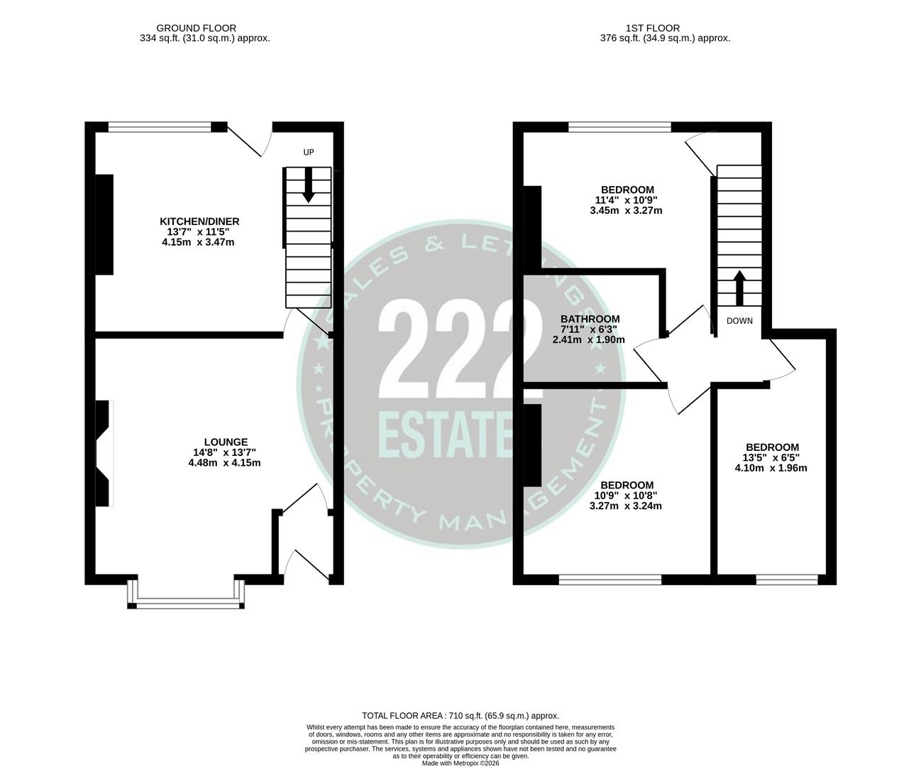 Floorplan for Temperance Street, Chorley