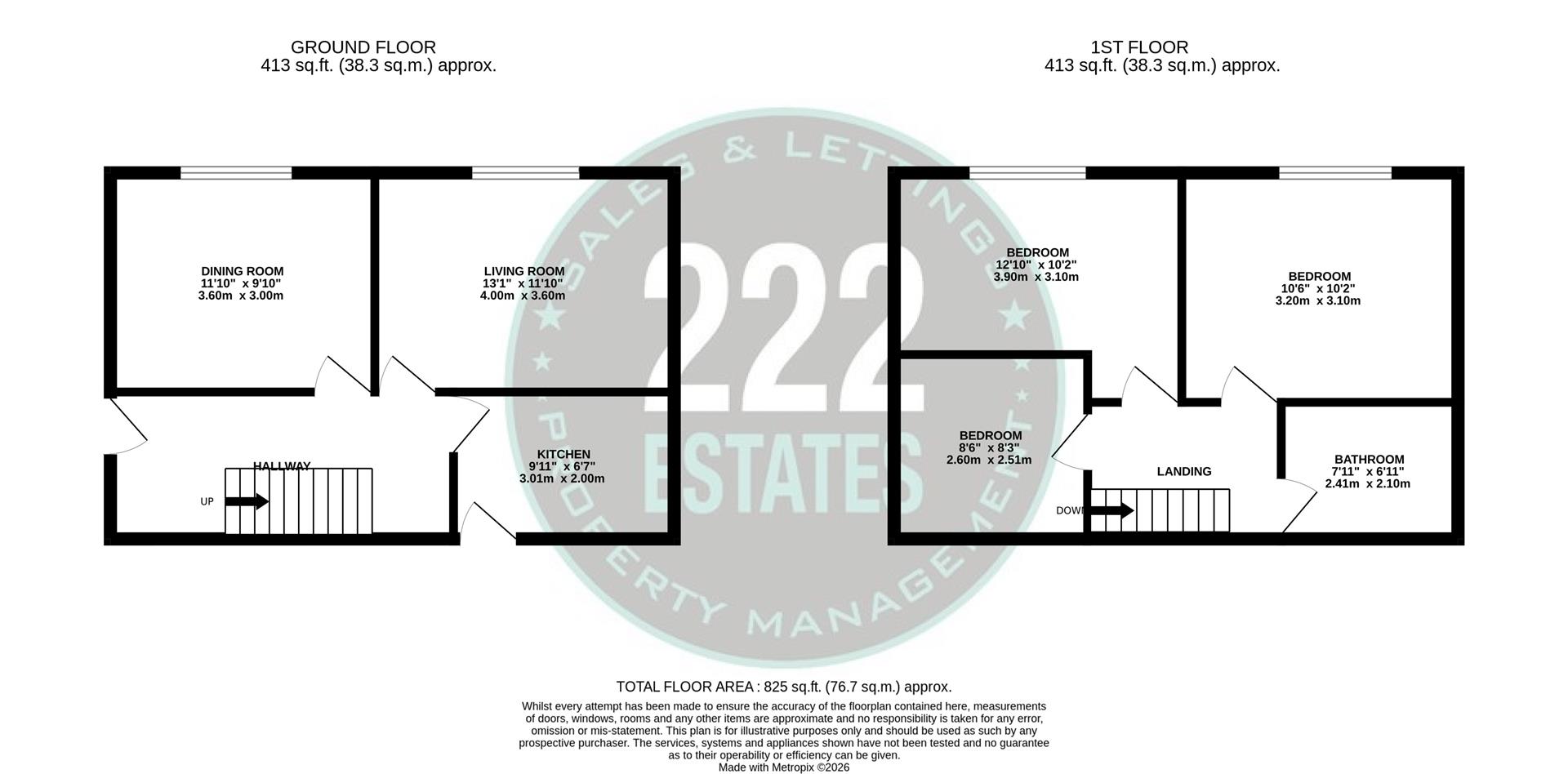 Floorplan for Norcott Drive, Burtonwood, Warrington