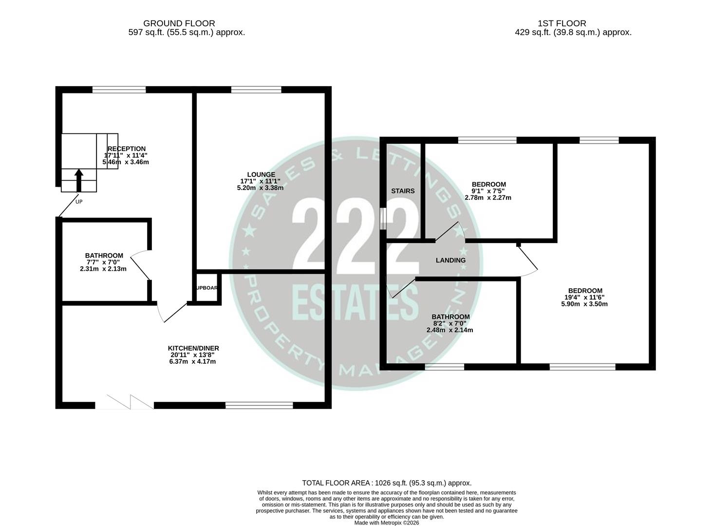 Floorplan for Cranborne Avenue, Warrington