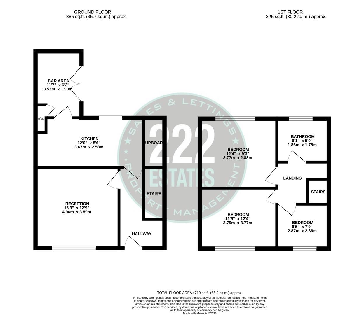 Floorplan for Hawleys Close, Warrington