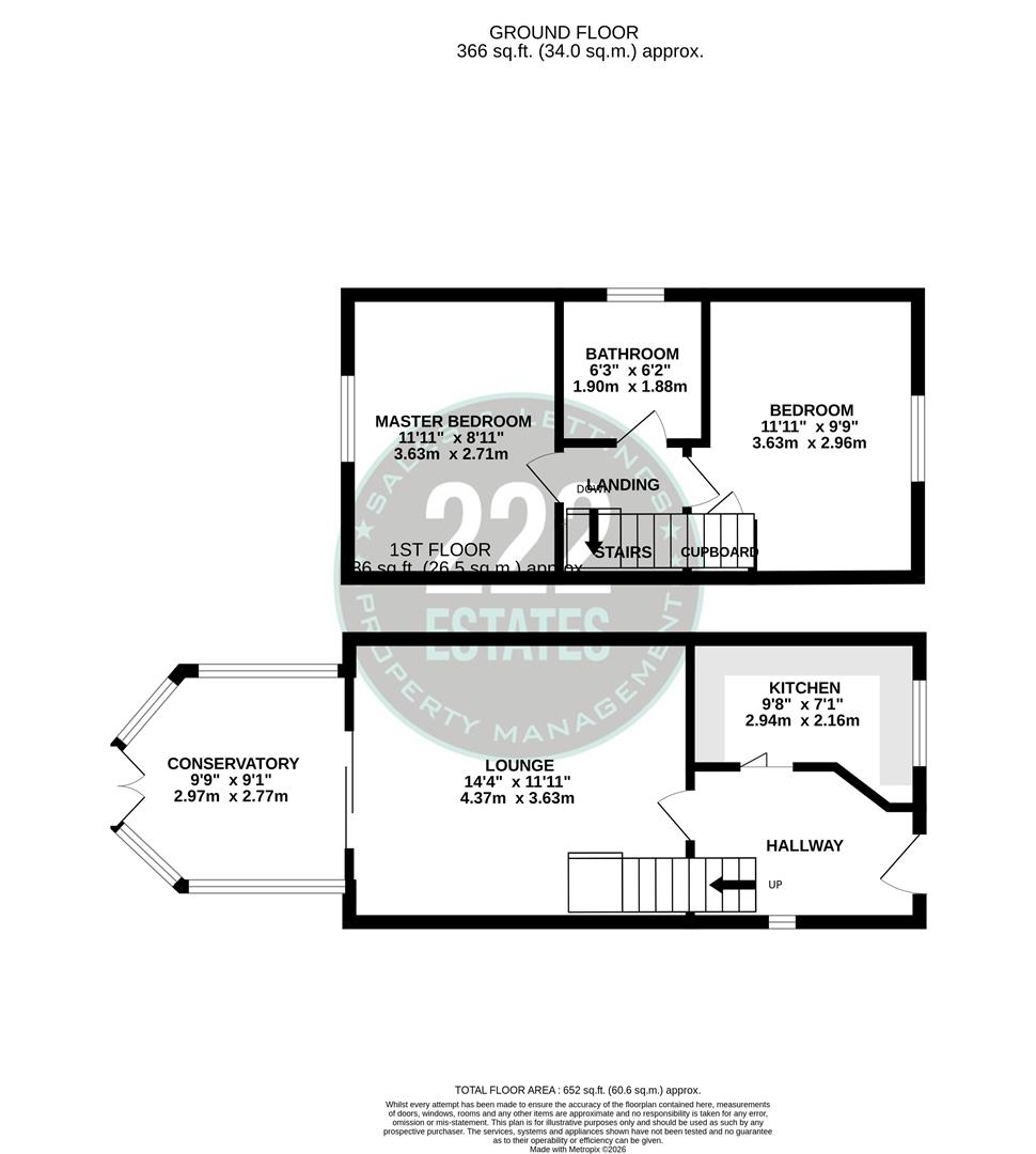 Floorplan for Shorwell Close, Great Sankey