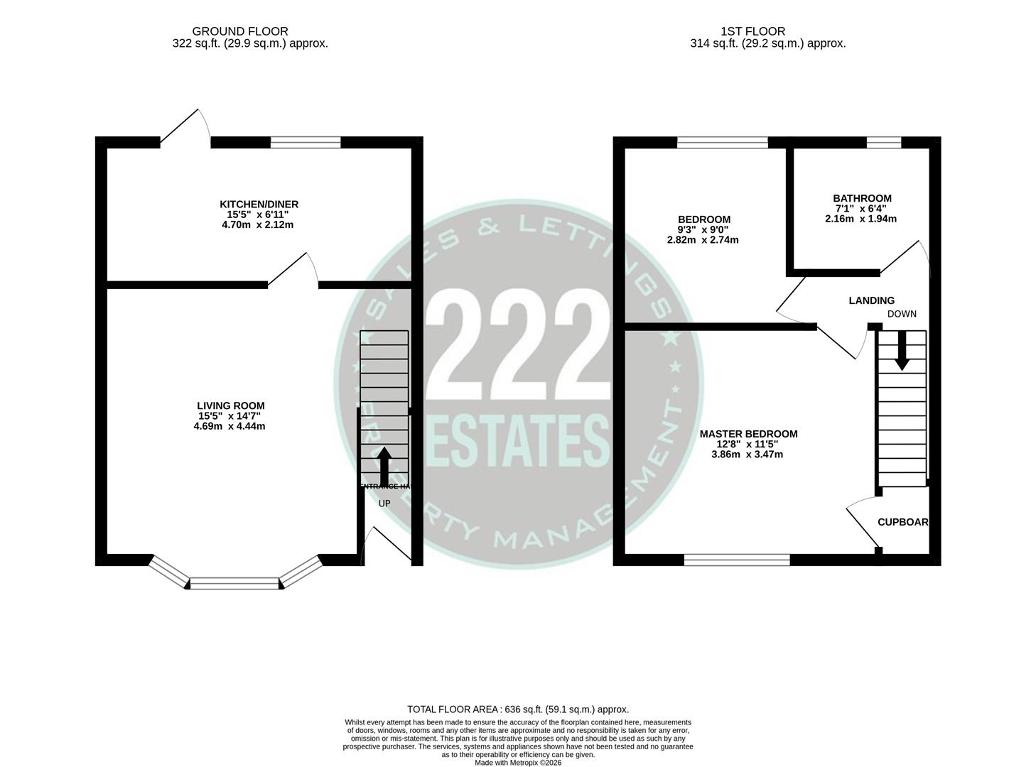 Floorplan for West Avenue, Warrington