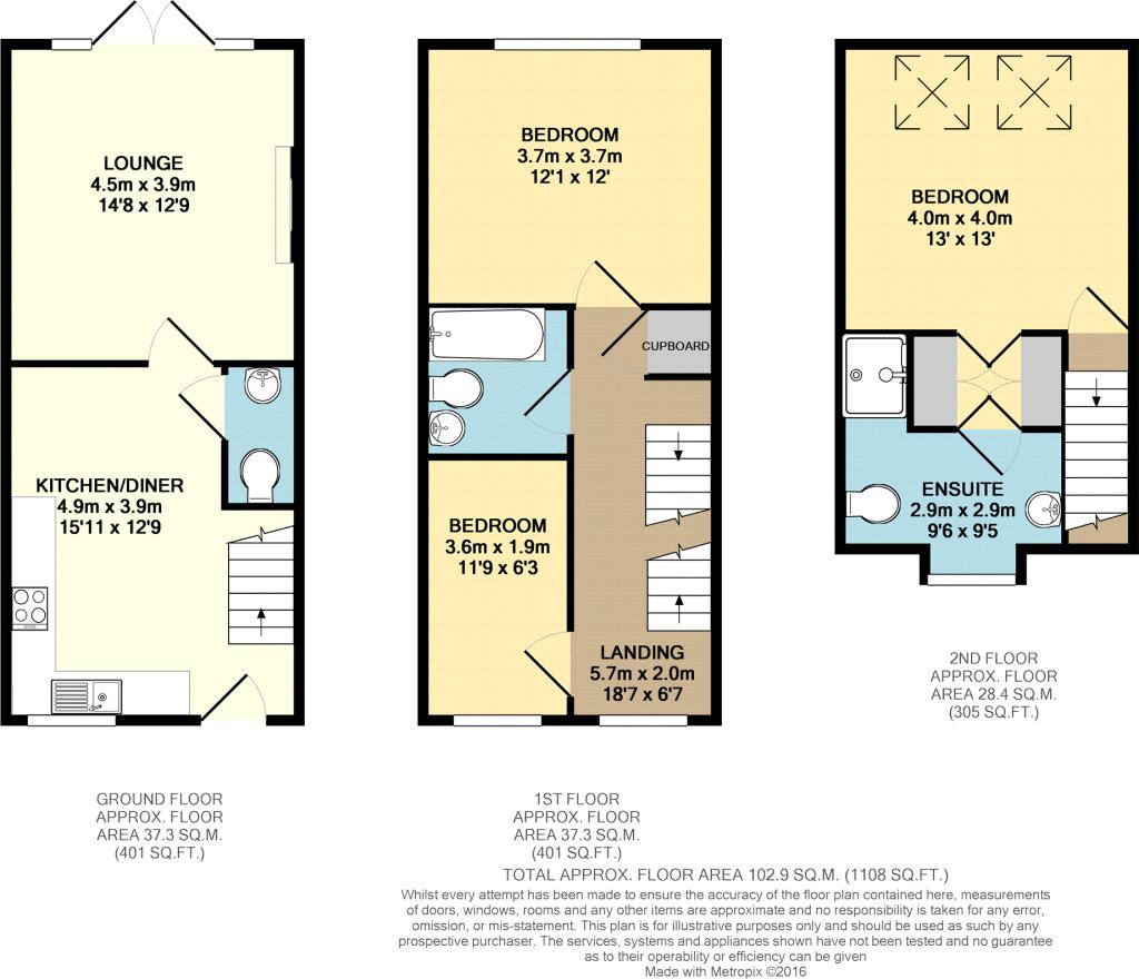 Floorplan for Snowberry Crescent, Warrington