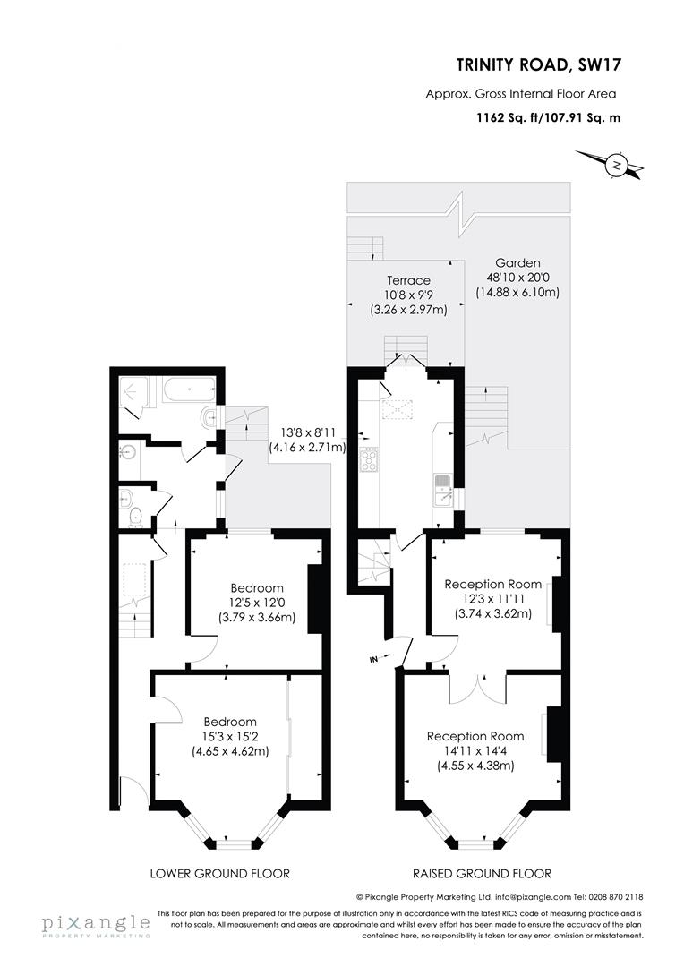 Floorplan for Trinity Road, Tooting Bec