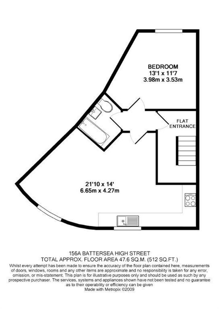 Floorplan for Battersea High Street, Battersea