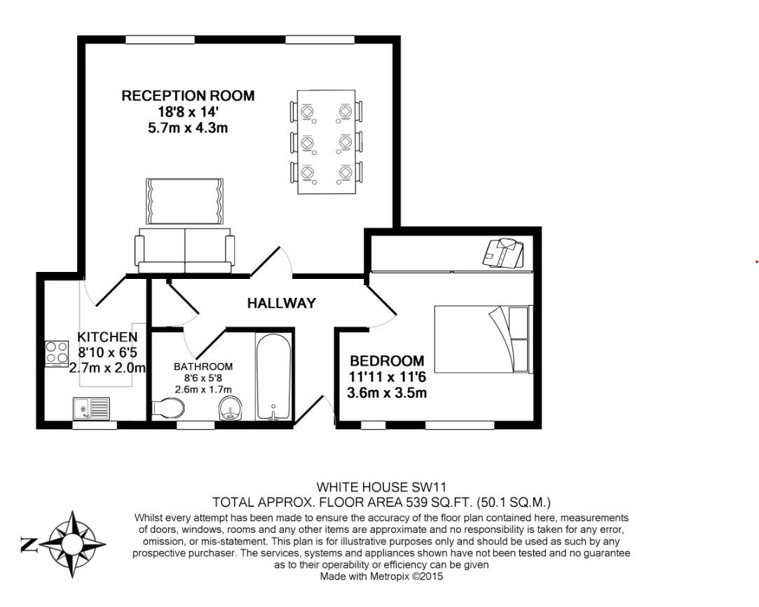 Floorplan for White House, Vicarage Crescent, Battersea Square