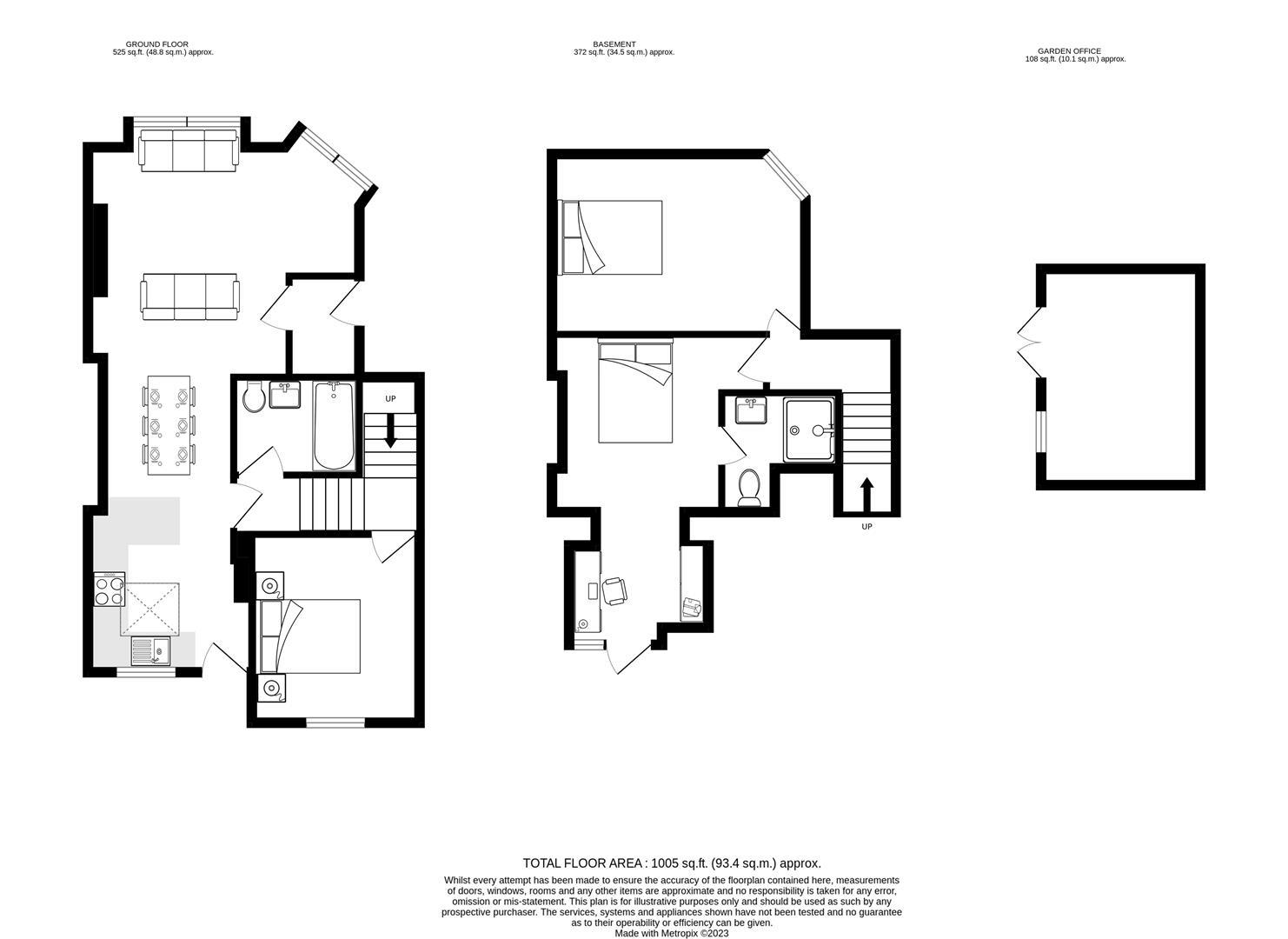 Floorplan for Haselrigge Road, Clapham Common