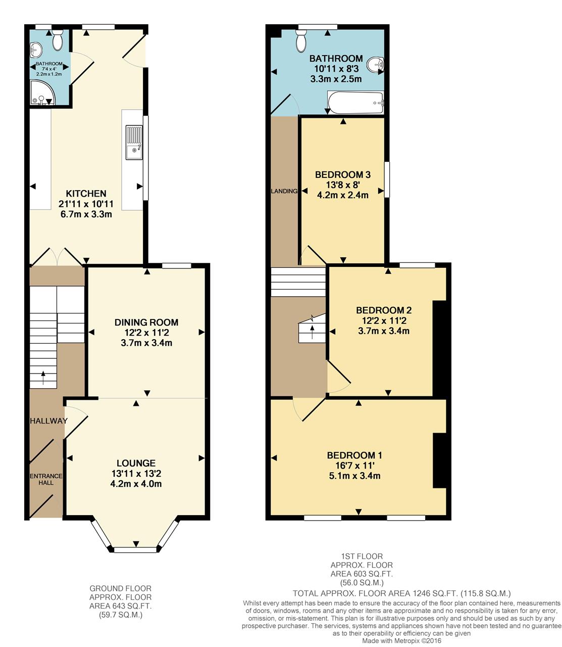 Floorplan for Moscow Drive, Stoneycroft, Liverpool