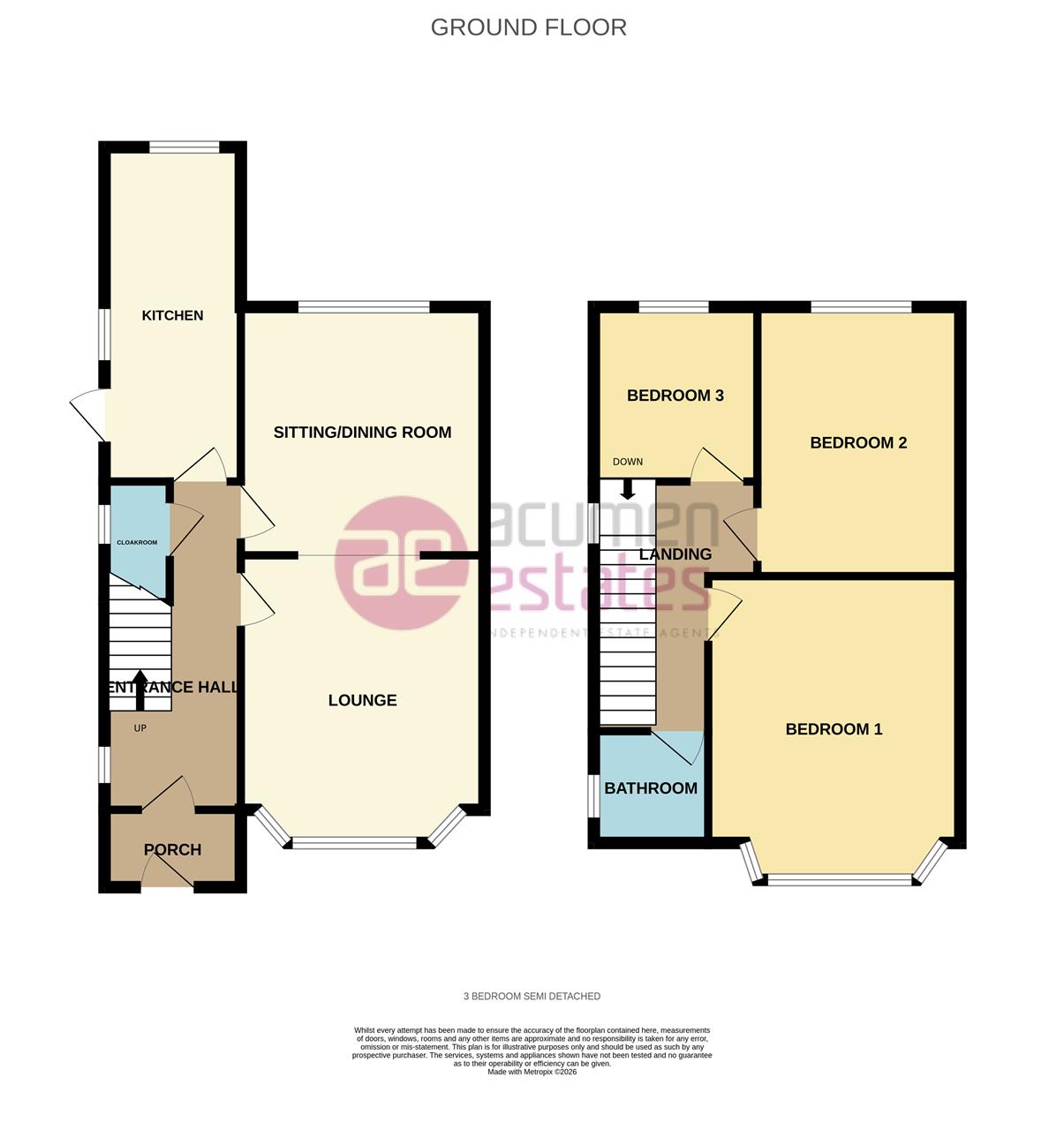 Floorplan for Lingfield Road, Broadgreen, Liverpool