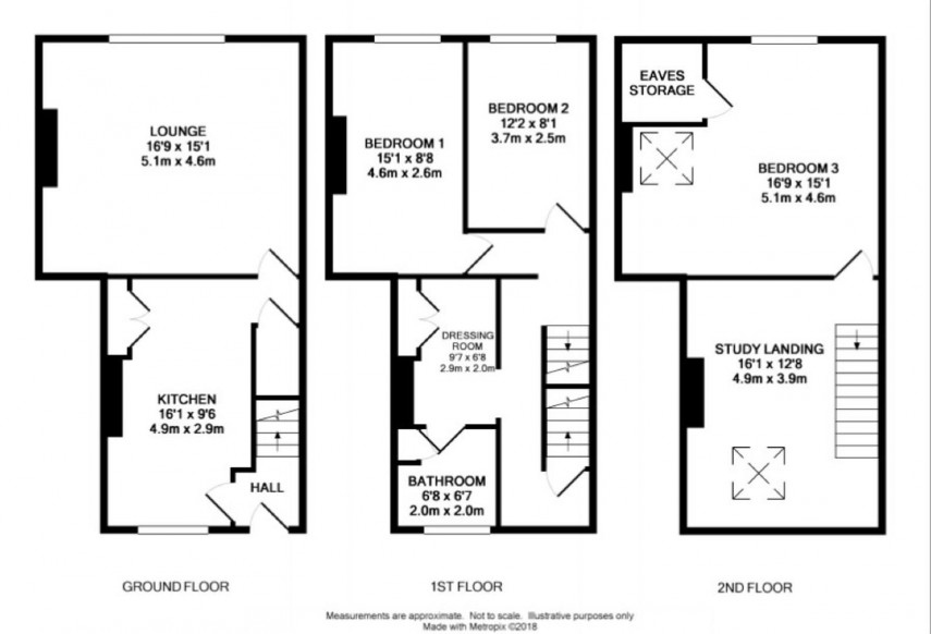 Floorplan for Yates Lane, Milnsbridge, Huddersfield