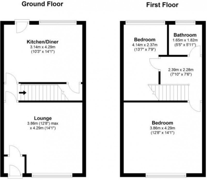 Floorplan for Thornhill Avenue, Lindley, Huddersfield