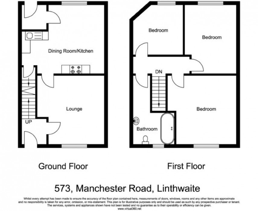 Floorplan for Manchester Road, Linthwaite, Huddersfield