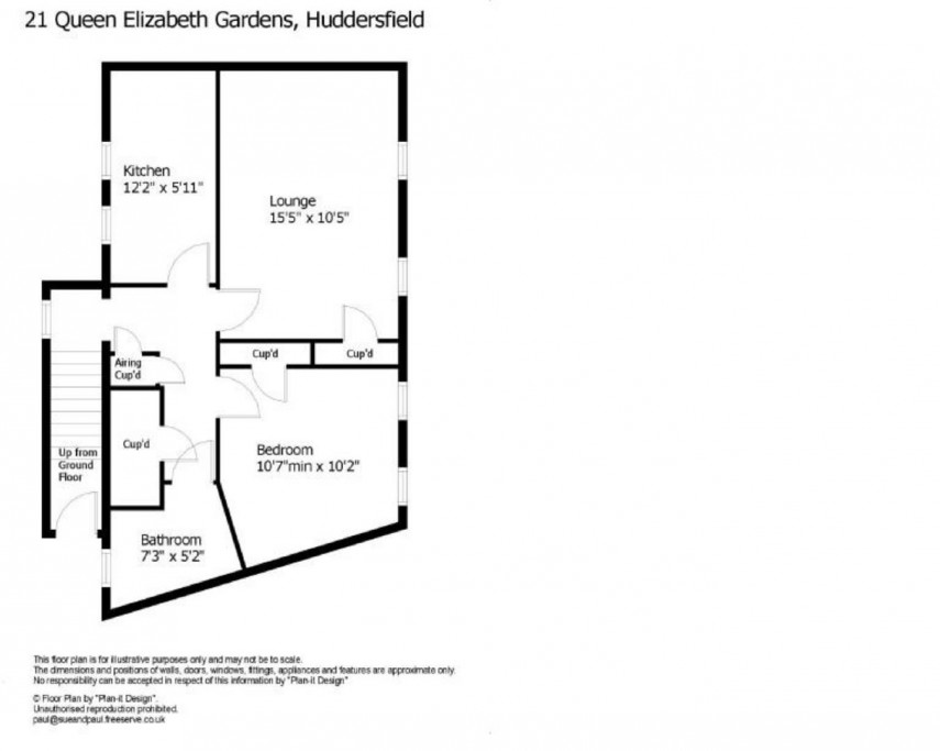 Floorplan for Queen Elizabeth Gardens, Green Head Park, Huddersfield
