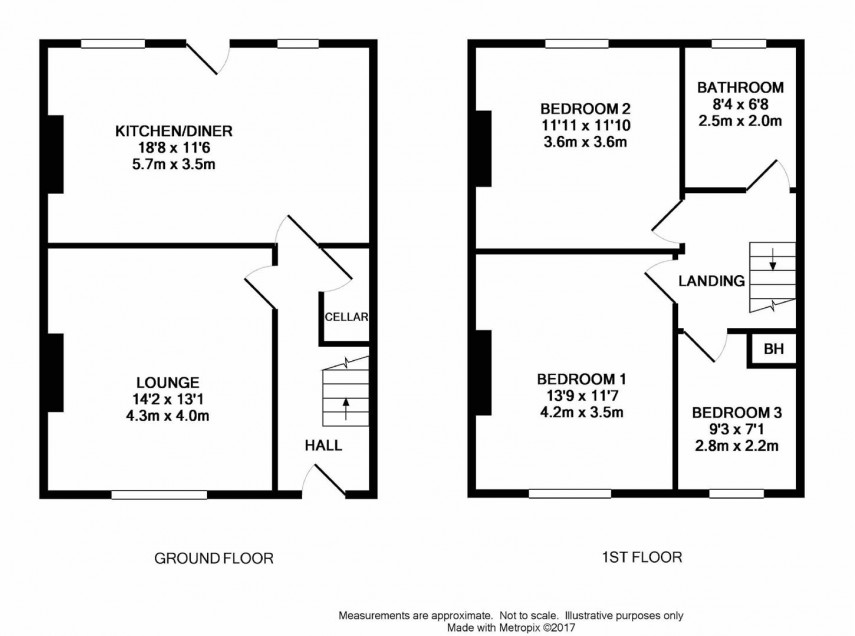 Floorplan for Pickford Street, Milnsbridge, Huddersfield