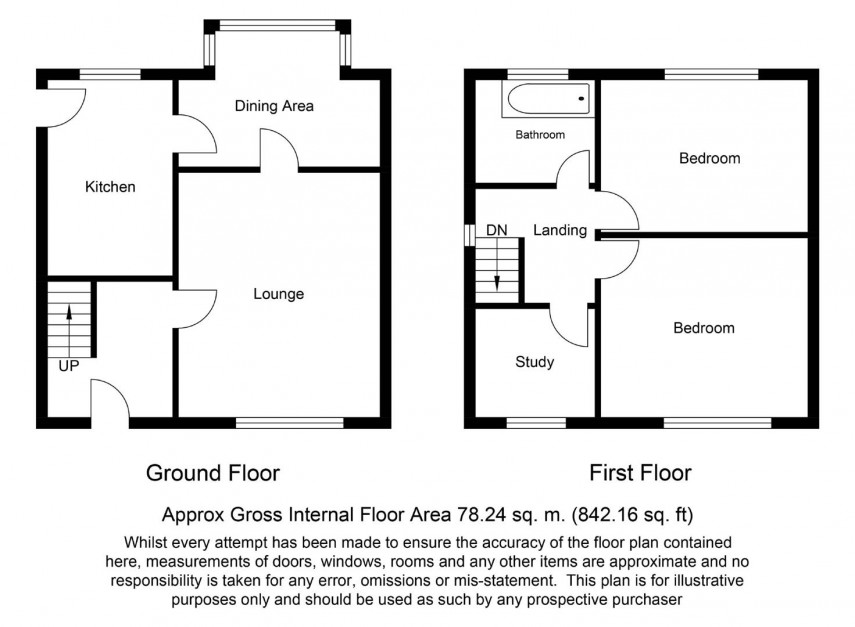 Floorplan for Deyne Road, Netherton, Huddersfield