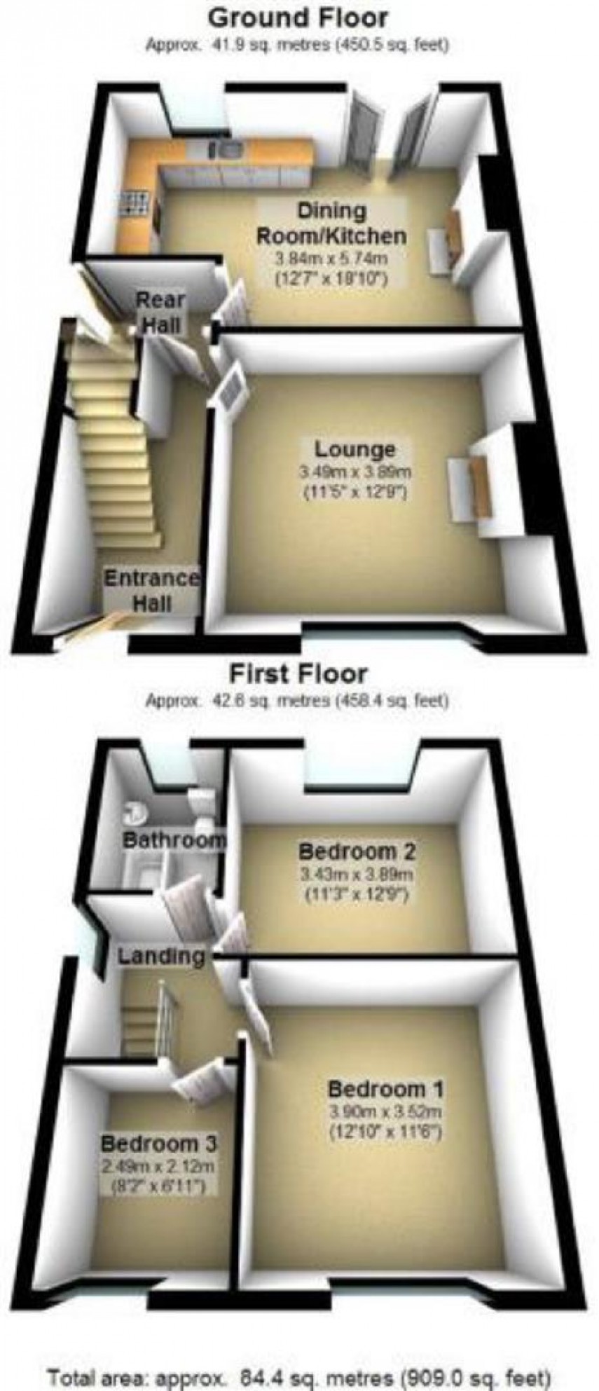 Floorplan for Leymoor Road, Golcar, Huddersfield