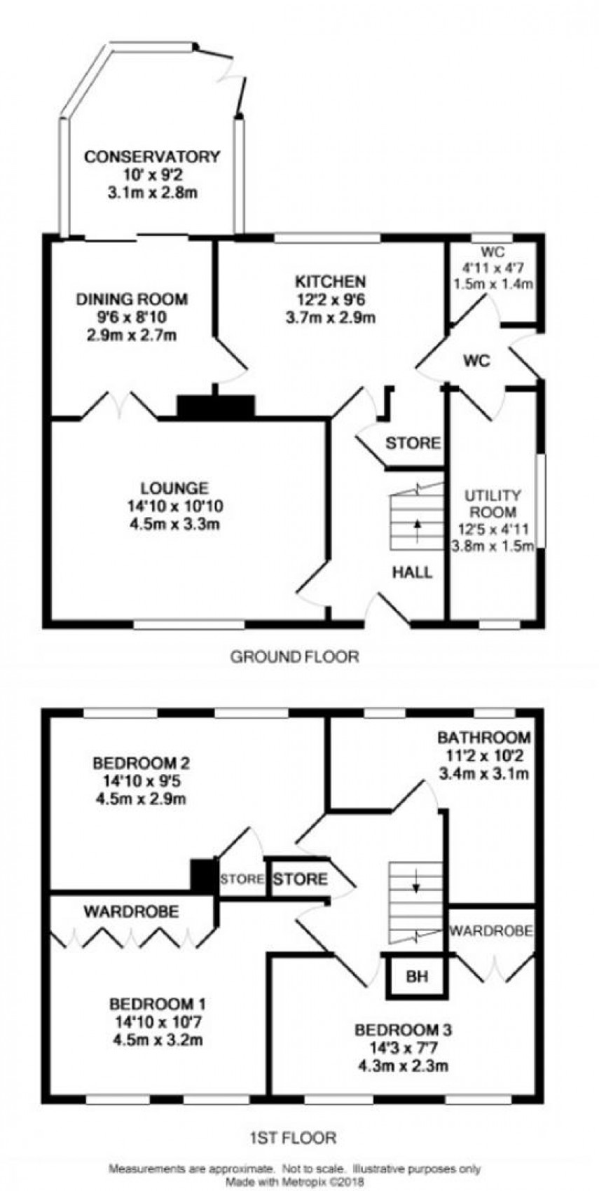 Floorplan for Pottery Street, Salendine Nook, Huddersfield