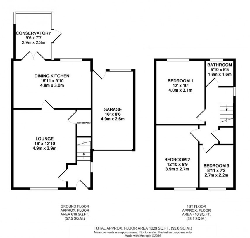 Floorplan for Taylor Street, Golcar, Huddersfield