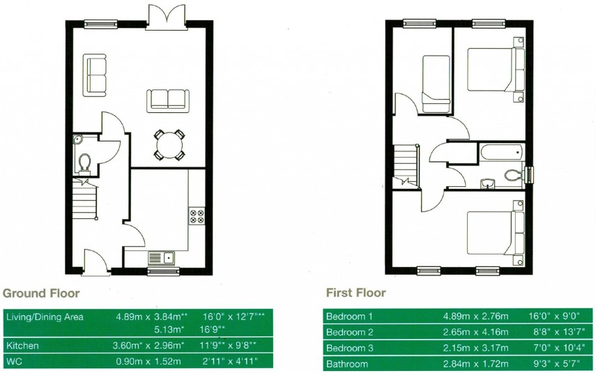 Floorplan for Mill View, Milnsbridge, Huddersfield