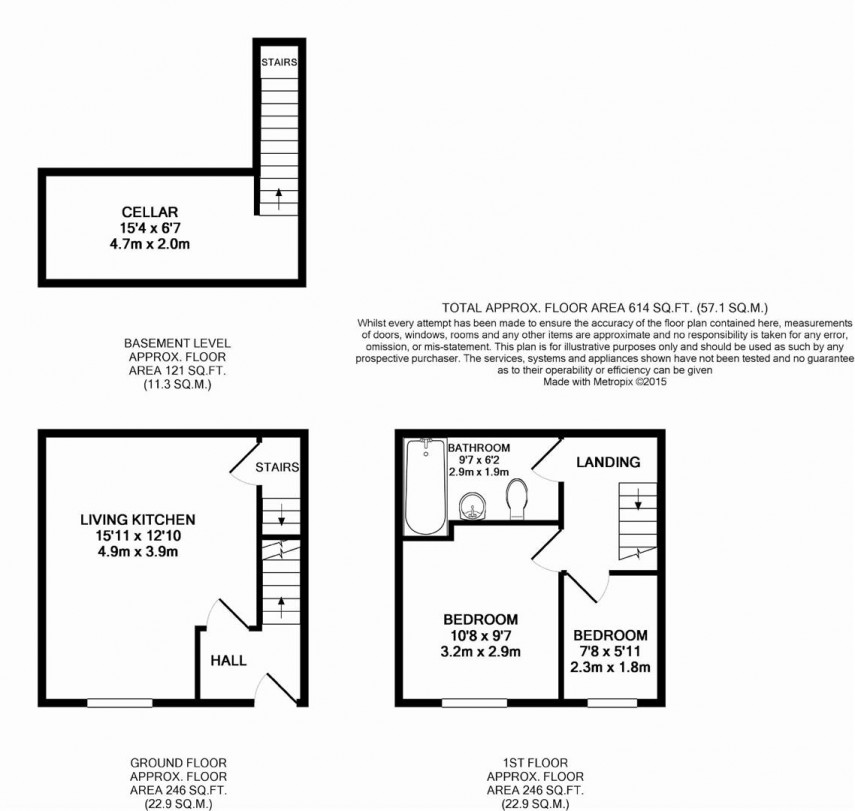 Floorplan for Thorncliffe Street, Lindley, Huddersfield