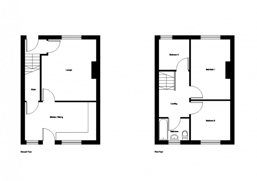Floorplan for Darbyfields, Golcar, Huddersfield