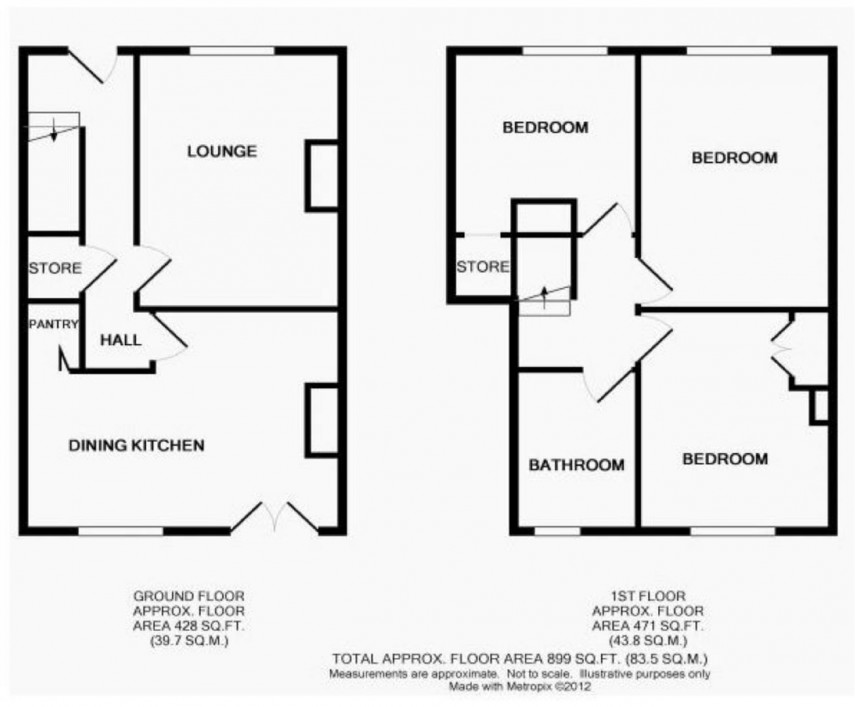 Floorplan for Scar Lane, Golcar, Huddersfield