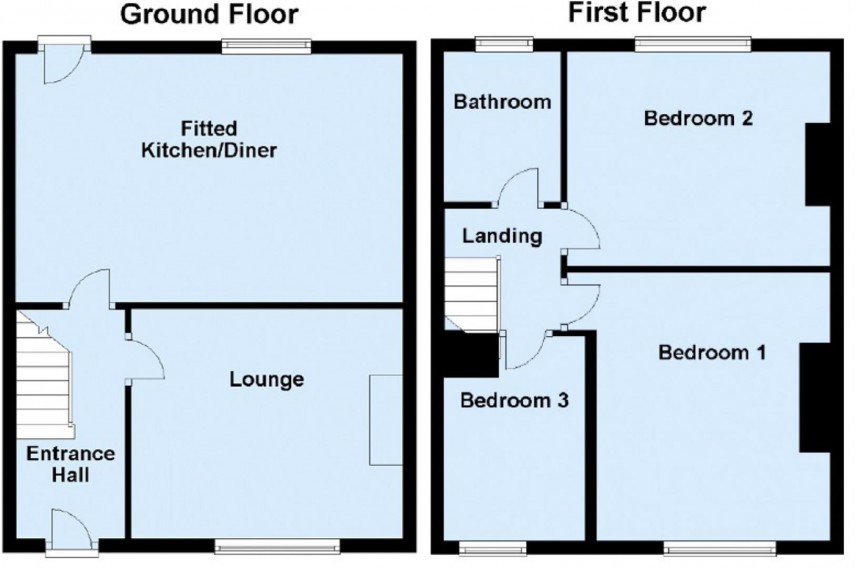 Floorplan for East Street, Golcar, Huddersfield