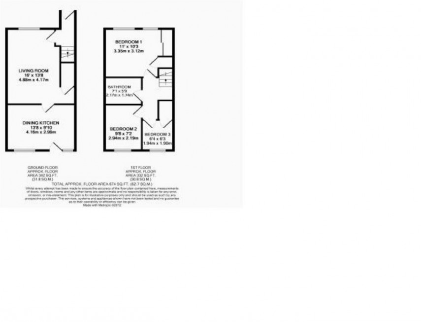 Floorplan for Vineyard, Leymoor Road Golcar, Huddersfield
