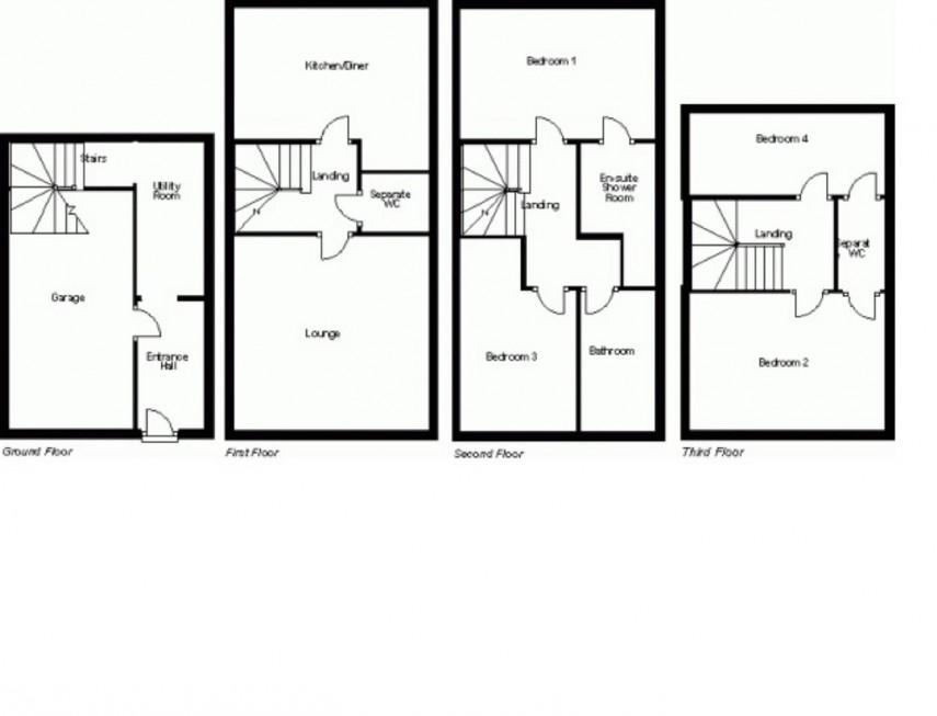 Floorplan for Lane Ings, Marsden, Huddersfield