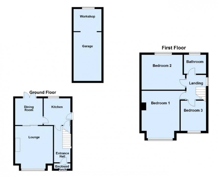 Floorplan for Thorpe Green Drive, Golcar, Huddersfield