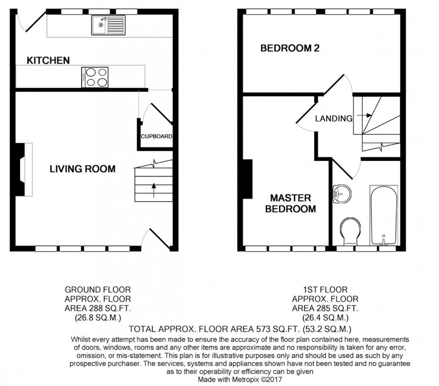 Floorplan for Longcroft Street, Golcar, Huddersfield