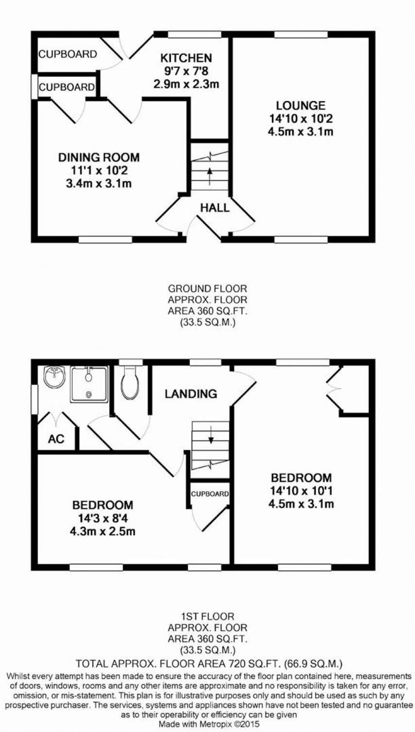 Floorplan for Holmfield Drive, Golcar, Huddersfield