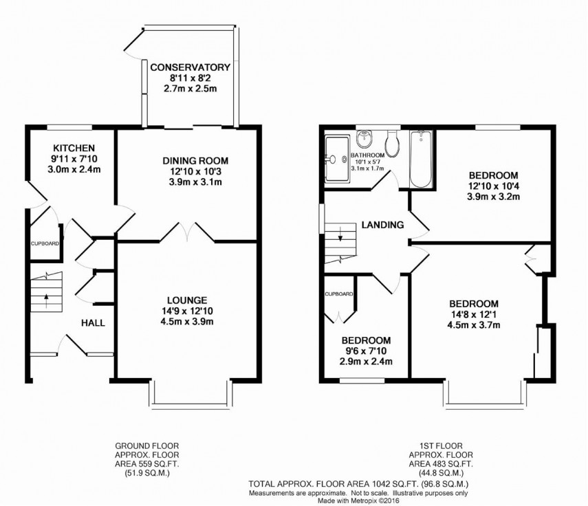 Floorplan for Wyverne Road, Golcar, Huddersfield