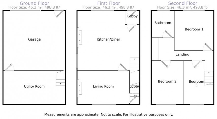 Floorplan for Leymoor Road, Golcar, Huddersfield