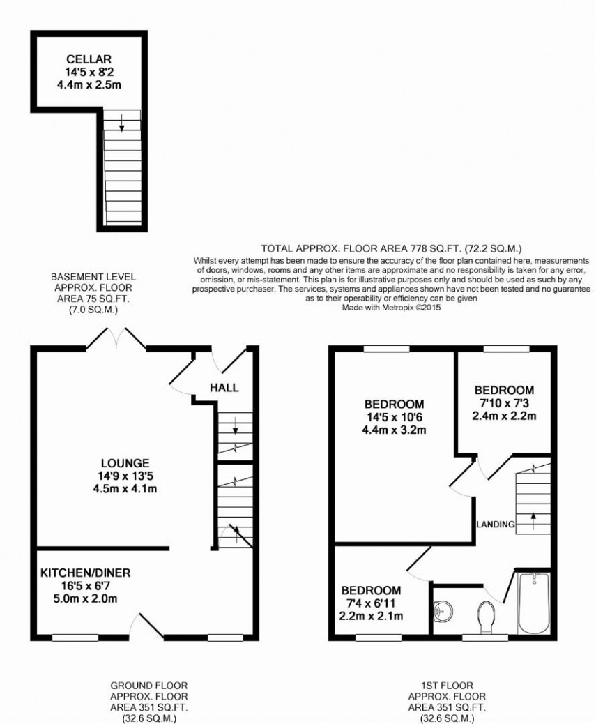 Floorplan for Slant Gate, Linthwaite, Linthwaite, Huddersfield