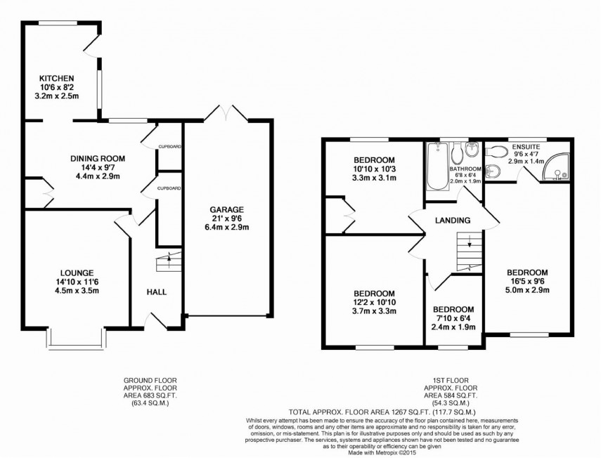 Floorplan for Avison Road, Cowlersley, Huddersfield