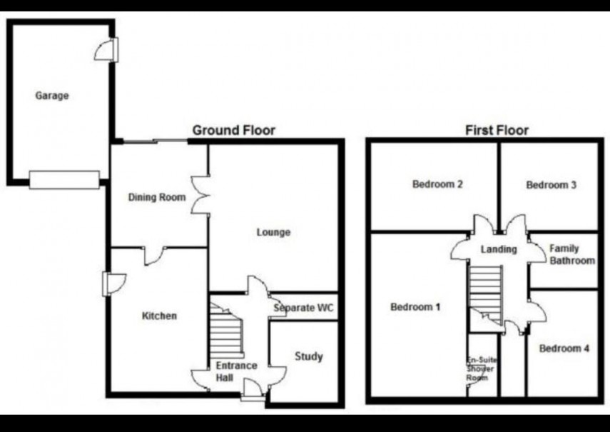 Floorplan for Moor Close, Beaumont Park, Huddersfield