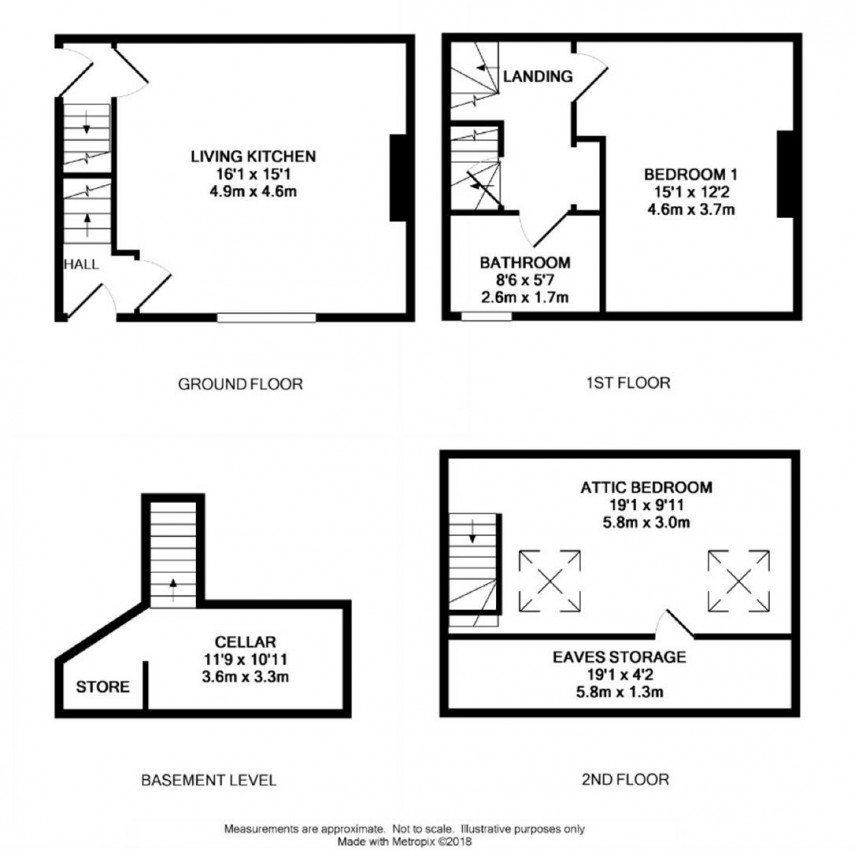 Floorplan for Luck Lane, Marsh, Huddersfield