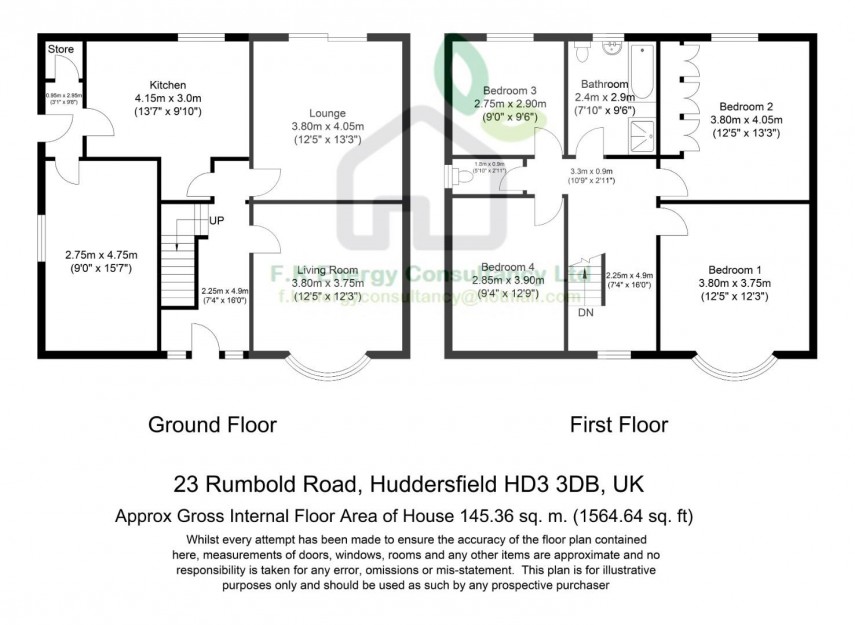 Floorplan for Rumbold Road, Huddersfield