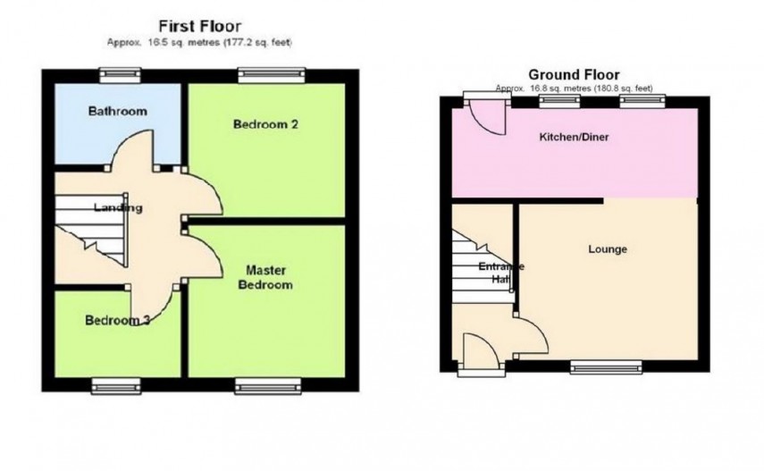 Floorplan for Maplin Drive, Salendine Nook, Hudderfield