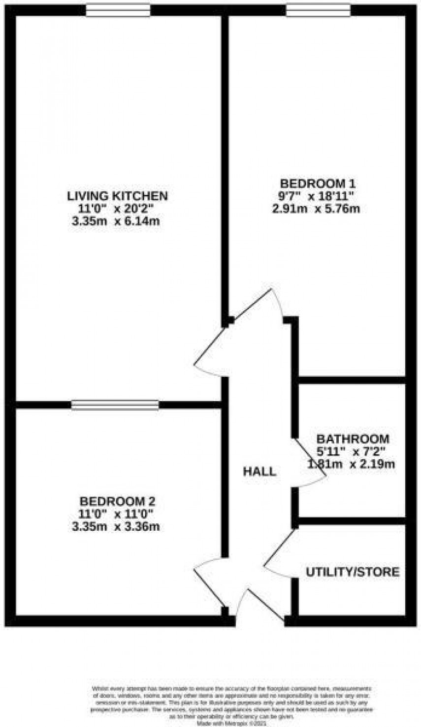 Floorplan for Savile Street, Huddersfield