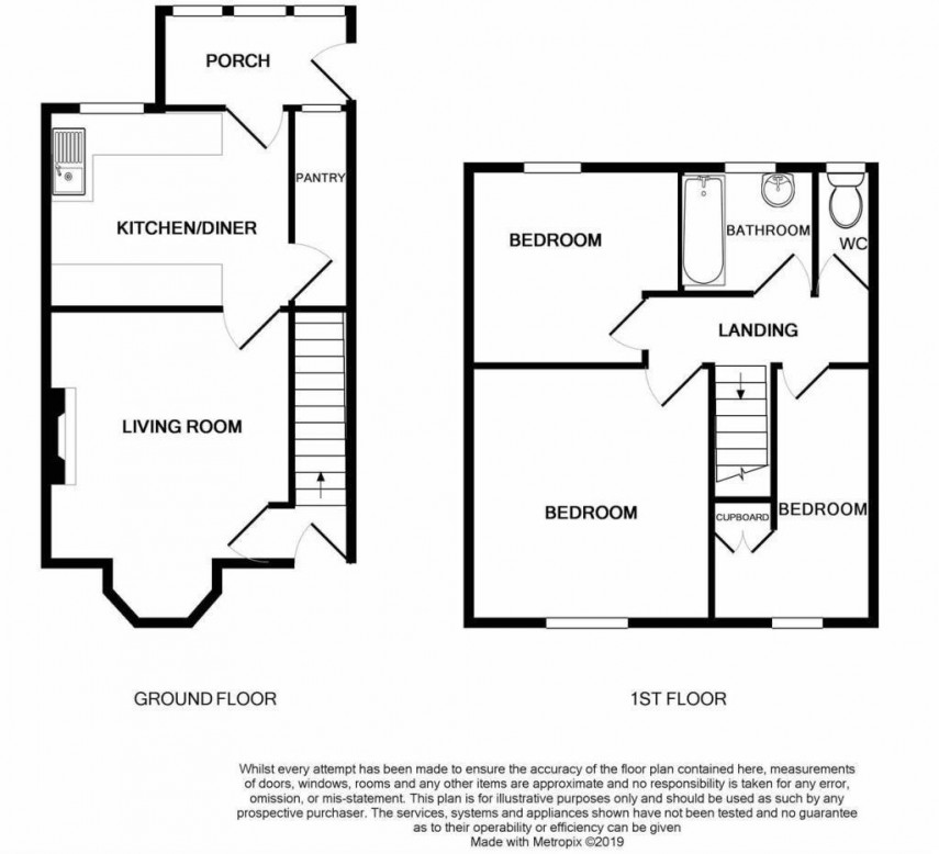 Floorplan for Radcliffe Road, Huddersfield