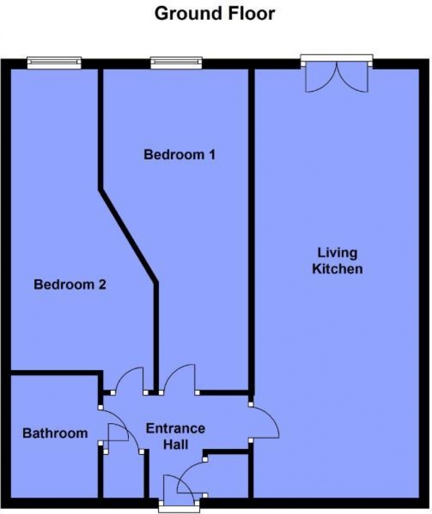 Floorplan for Parkwood Road, Longwood, Huddersfield