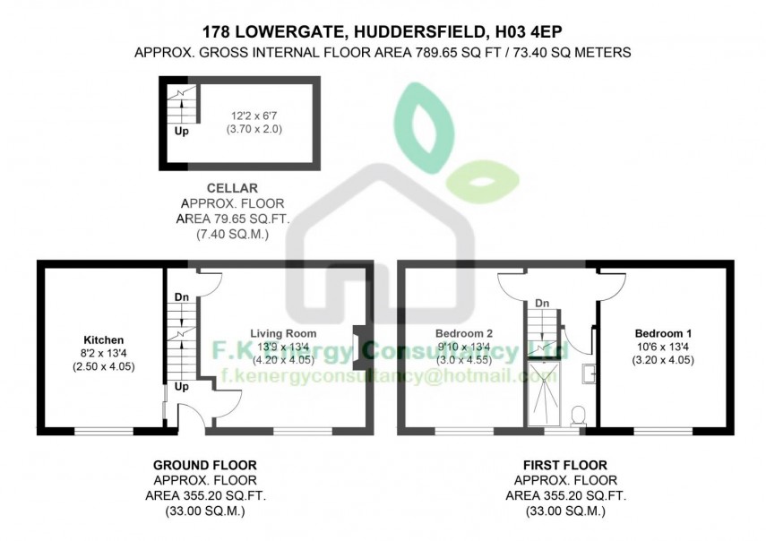 Floorplan for Lowergate, Huddersfield