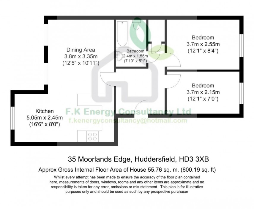 Floorplan for Moorlands Edge, Mount Huddersfield
