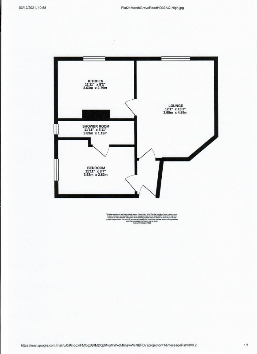 Floorplan for Marsh Grove Road, Huddersfield