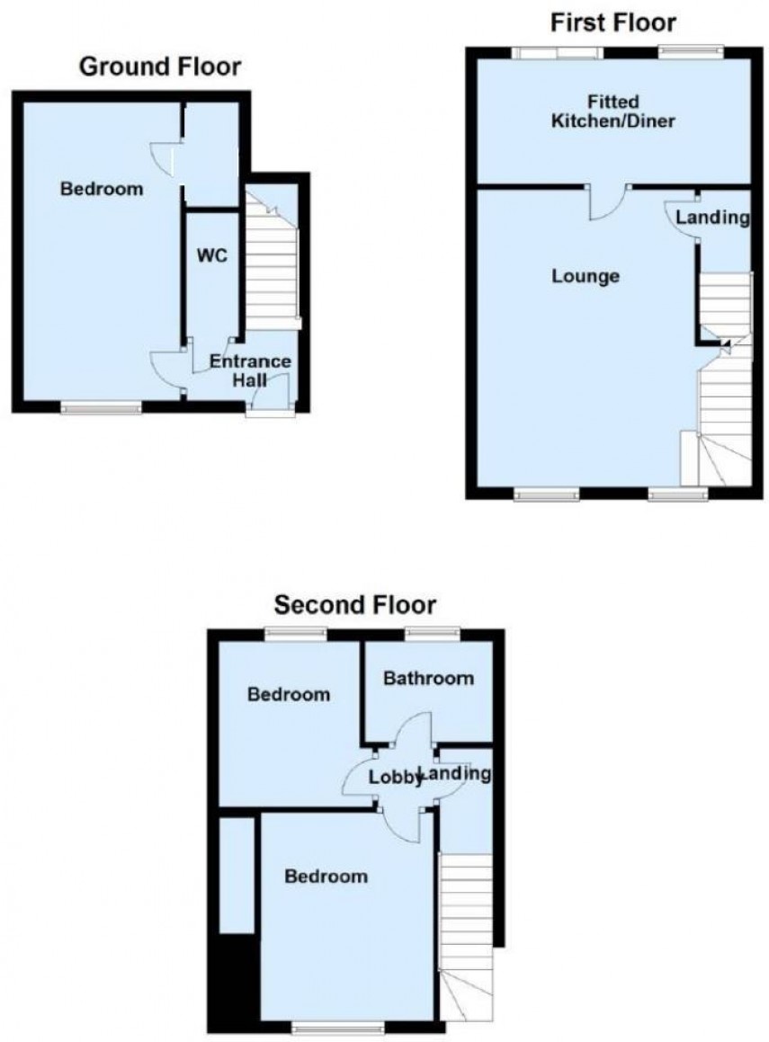 Floorplan for Martin Bank Wood, Almondbury, Huddersfield