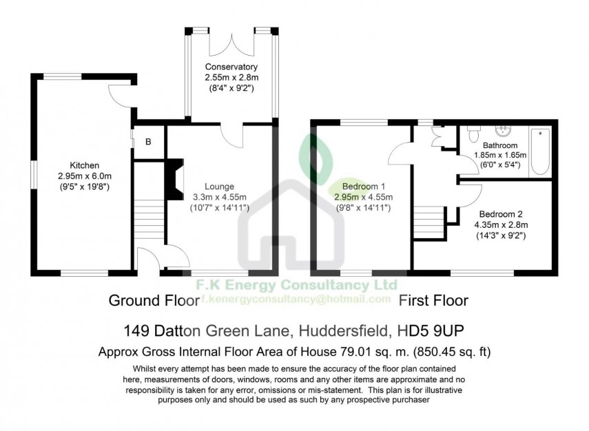 Floorplan for Dalton Green Lane, Huddersfield