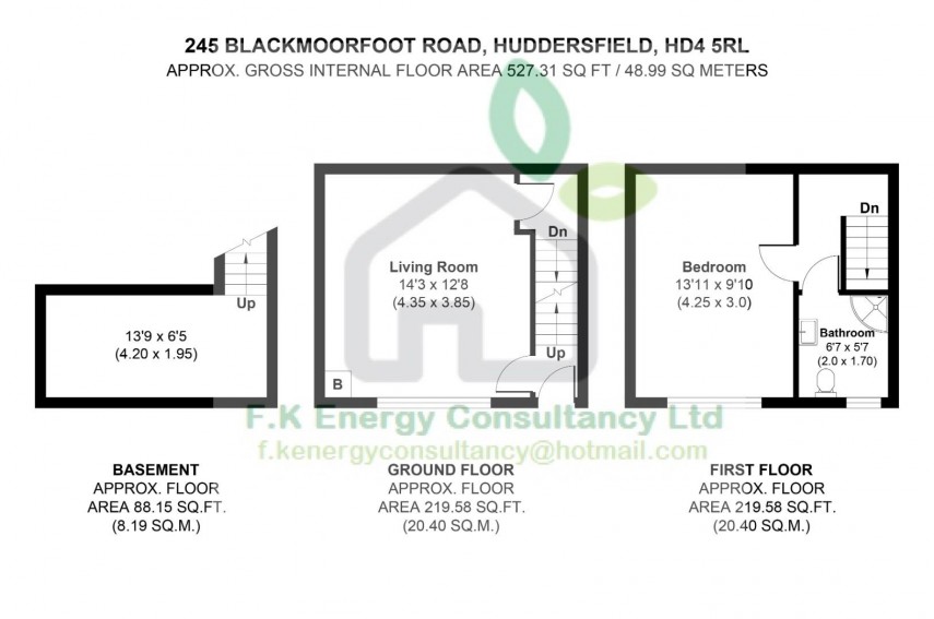 Floorplan for Blackmoorfoot Road, Huddersfield