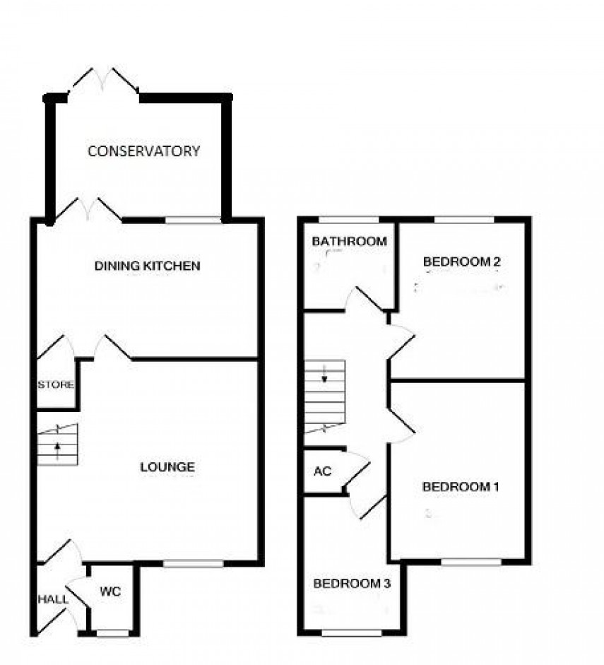 Floorplan for Mulberry Drive, Golcar, Huddersfield
